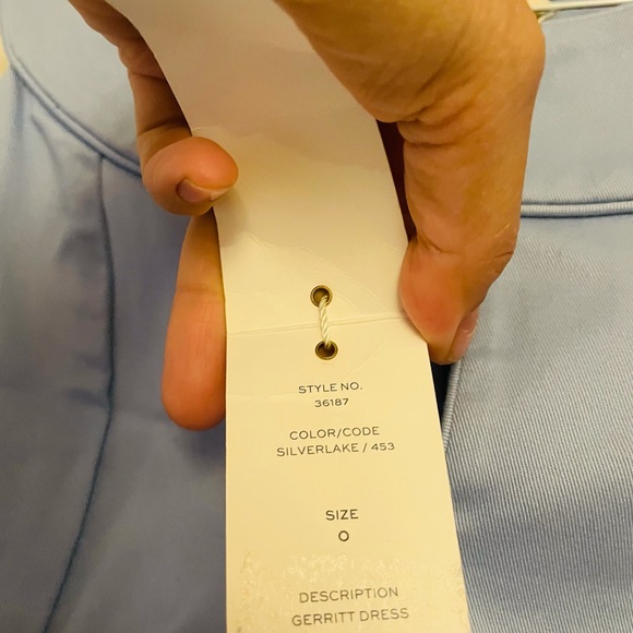 COPY - NWT Tory Burch Gerrit Silver Lake Dress size 0. - Picture 7 of 9